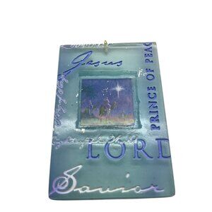 Vtg 2003 Dayspring Jesus Lord Savior Ornament 3.25” Prince of Peace Christmas